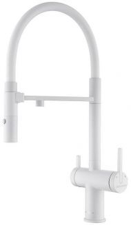 Смеситель для кухни Paulmark Gravity Gr213888-WH Белый матовый