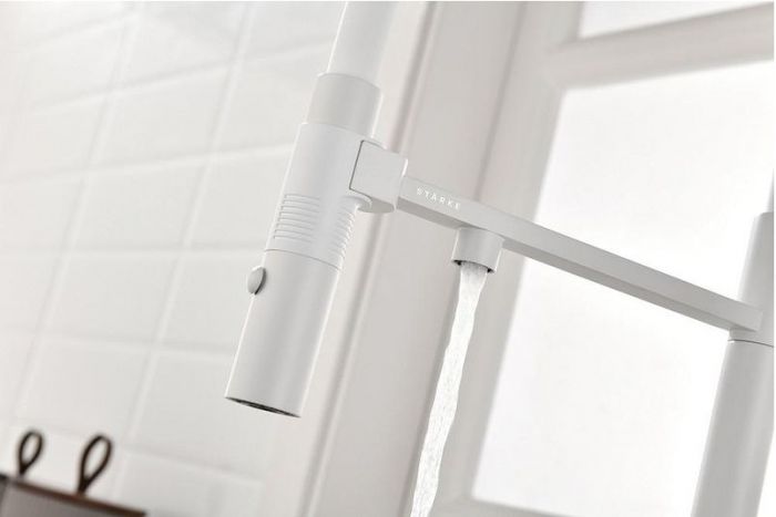 Смеситель для кухни Paulmark Gravity Gr213888-WH Белый матовый
