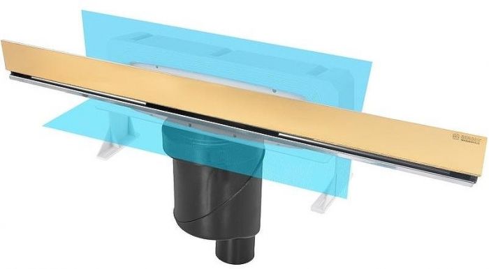 Сифон для душевого лотка Berges 099001 с вертикальным выпуском