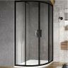 Душевой уголок Ravak Blix BLSCP4-80 80х80 X3BM40300Z1 профиль Черный стекло Transparent