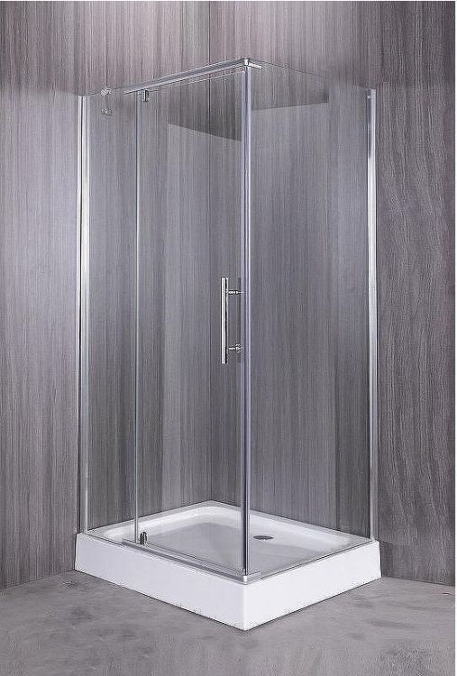 Душевой уголок Esbano ESR-8190 100x80 ESUGR8190 профиль Хром стекло прозрачное