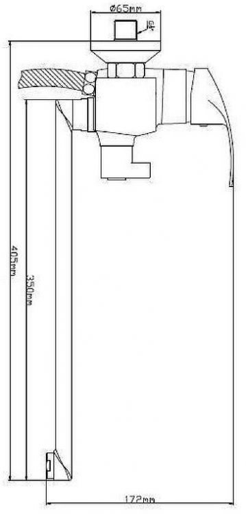 Смеситель для ванны Boou B8174-18F универсальный цвет Хром