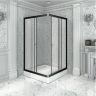 Душевой уголок Radomir Дрим 110x100 L 1-03-6-1-0-1230 профиль Черный стекло прозрачное