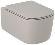 Унитаз Kludi Resa S 27WCW01O2 подвесной цвет Серо-бежевый матовый без сиденья