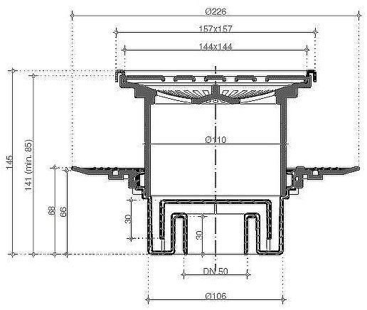 Душевой трап Pestan Confluo Standard 13702561 с двухсторонней решеткой Хром глянцевый / полая под плитку Душевой трап Pestan Confluo Standard 13702561 с двухсторонней решеткой Хром глянцевый / полая под плитку