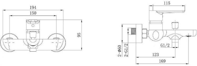 Смеситель для ванны Allen Brau Eclipse 2.0 5.E1A03-31 Черный матовый Смеситель для ванны Allen Brau Eclipse 2.0 5.E1A03-31 Черный матовый