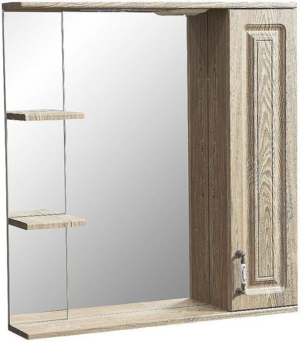 Зеркало со шкафом Stella Polar Кармела 75/С SP-00000182 с подсветкой Карпатская ель