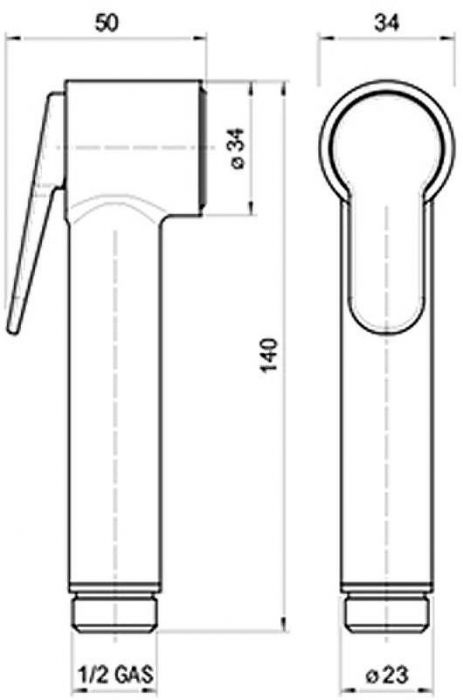 Гигиенический душ со смесителем Bossini Paloma Brass E37005B.094 Никель брашированный