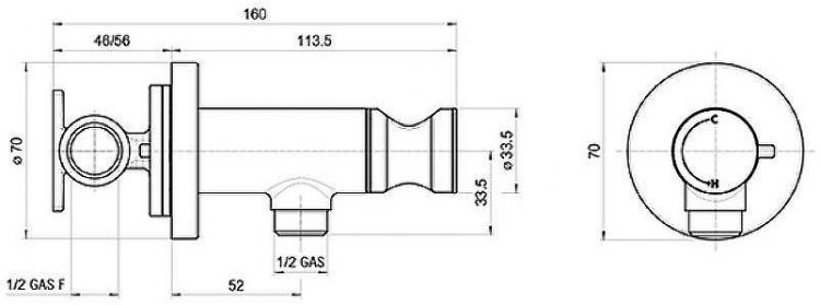 Гигиенический душ со смесителем Bossini Paloma Brass E37005B.094 Никель брашированный