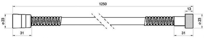 Гигиенический душ со смесителем Bossini Paloma Brass E37005B.094 Никель брашированный
