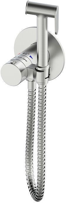 Гигиенический душ со смесителем Oliveeka Y OL-829909-BN с термостатом цвет Никель матовый Гигиенический душ со смесителем Oliveeka Y OL-829909-BN с термостатом цвет Никель матовый