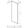 Душевой уголок Ambassador Forsa 120х120 17021118AX-120AX профиль Хром стекло прозрачное