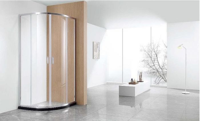 Душевой уголок Aquatek 90х90 AQ ARI RO 09020CH профиль Хром стекло прозрачное