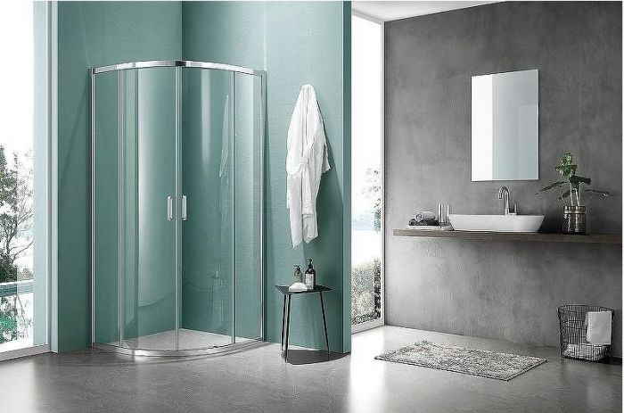 Душевой уголок Aquatek 90х90 AQ ARI RO 09020CH профиль Хром стекло прозрачное