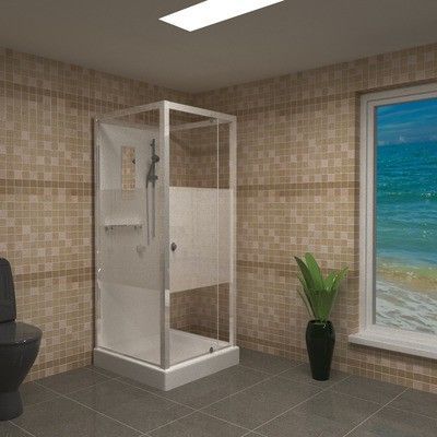 Душевая кабина RGW Andaman OLB-207 80 см, профиль хром Душевая кабина RGW Andaman OLB-207 80 см, профиль хром