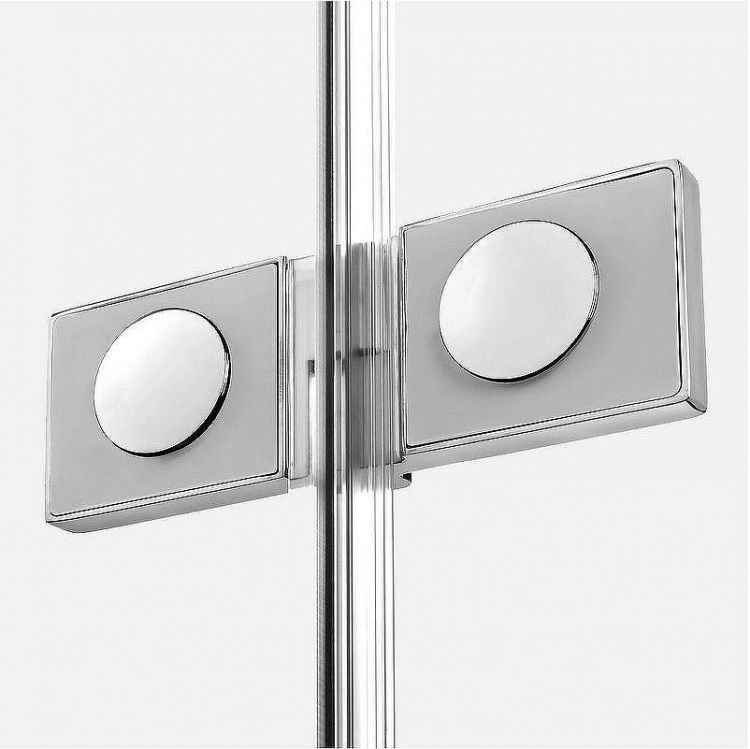 Душевой уголок New Trendy Avexa Chrome 110х100 R EXK-1498 профиль Хром стекло прозрачное