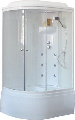 Душевая кабина Royal Bath RB 8120BK3-WT-CH (белое/прозрачное) правая