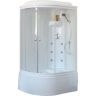 Душевая кабина Royal Bath RB 8120BK3-WT-CH (белое/прозрачное) правая