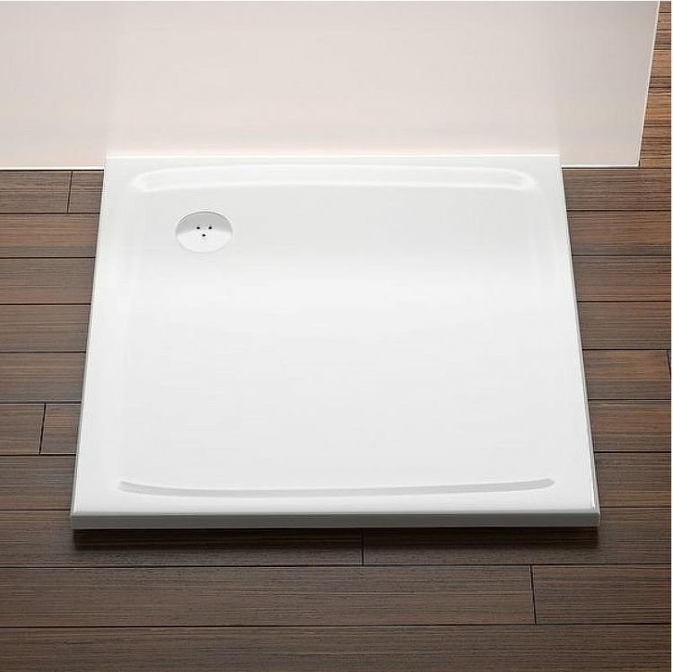 Душевой поддон из искусственного камня Ravak Perseus Pro Flat 80х80 XA034411010 Белый