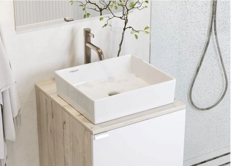 Раковина-чаша Sanita Luxe Novel Slim 40 WB.CT/Novel/40-N.Slim/WHT.G/S1 цвет Белый Раковина-чаша Sanita Luxe Novel Slim 40 WB.CT/Novel/40-N.Slim/WHT.G/S1 цвет Белый