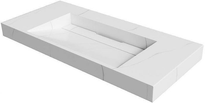 Раковина Boheme Armadi Art Flat 100 859-100-CLCT Белый мрамор