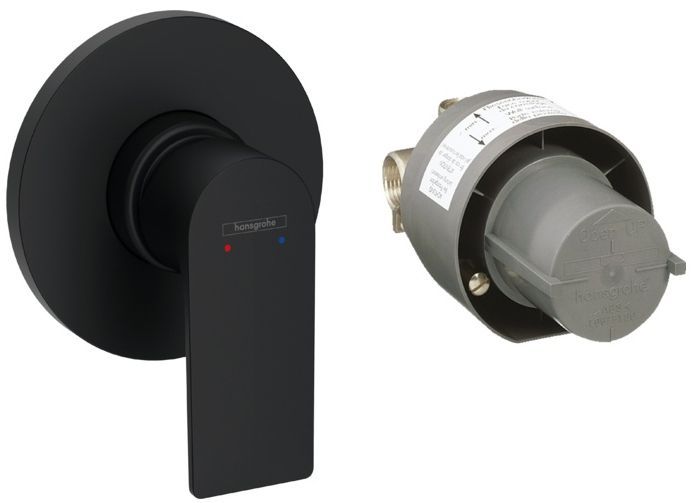 Hansgrohe Rebris E Смеситель для душа, встраиваемый, цвет: чёрный матовый