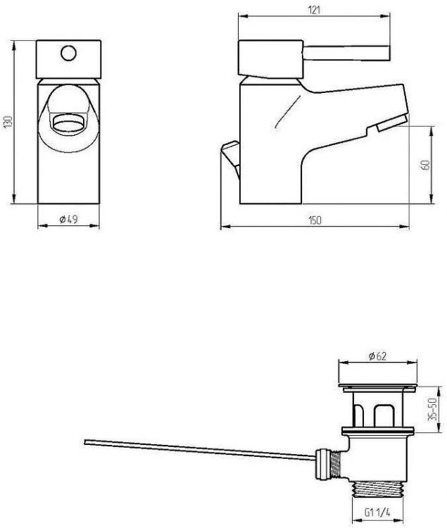 Смеситель для раковины Veragio Largenta VR.LGT-1810.CR Хром