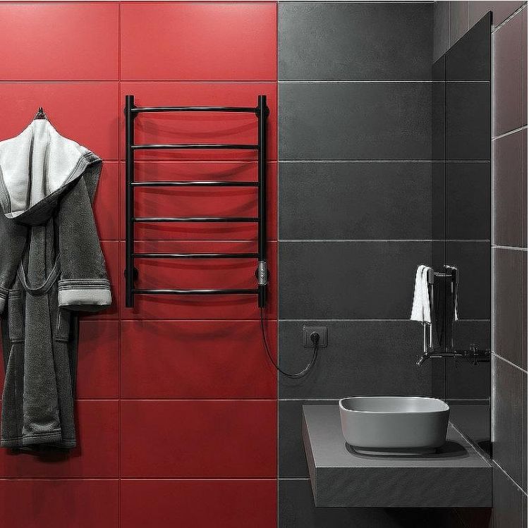 Электрический полотенцесушитель Aringa Берген 80x50 AR03009BL Черный Электрический полотенцесушитель Aringa Берген 80x50 AR03009BL Черный