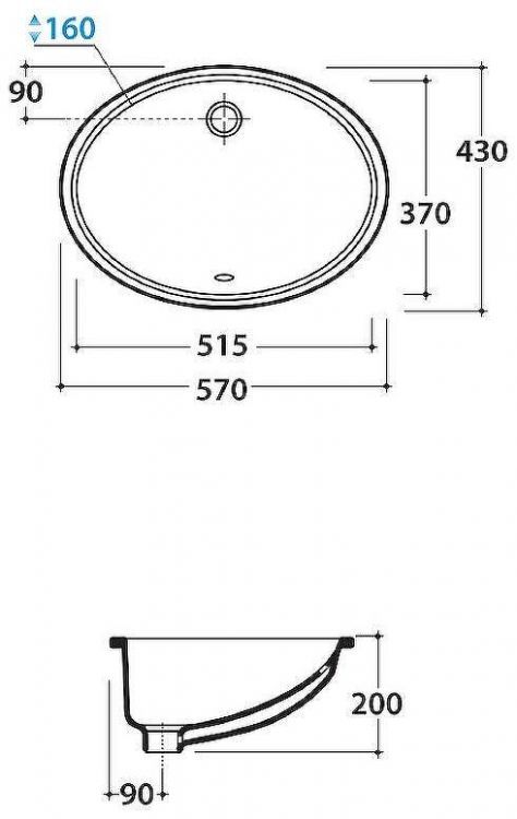 Раковина Globo Lavabi d arredamento 57 VA018.BI Белая