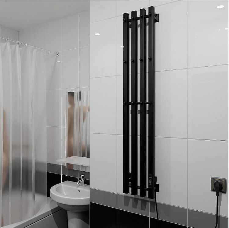 Электрический полотенцесушитель Altasan АргоЛюксПроф 120х21 АргоЛюксПроф12021ЧМ Черный муар