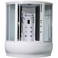 Душевой бокс Orans SR-9907 9907000 с баней профиль Белый задние стенки Белые