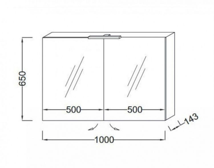 Зеркало-шкаф Jacob Delafon EB1365-G1C белый блестящий лак Зеркало-шкаф Jacob Delafon EB1365-G1C белый блестящий лак