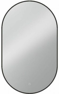 Зеркало Vincea 50 VLM-3AU900B с подсветкой Черное с сенсорным выключателем и диммером