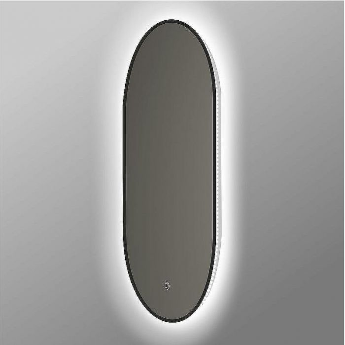 Зеркало Vincea 50 VLM-3AU900B с подсветкой Черное с сенсорным выключателем и диммером