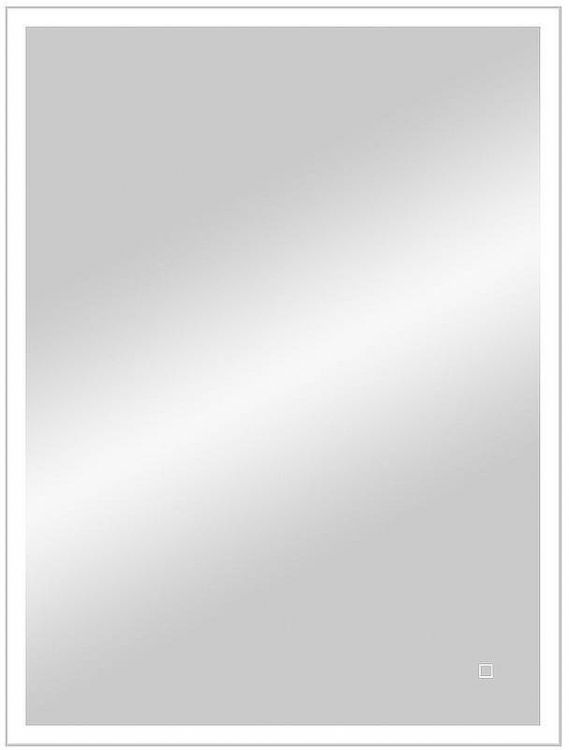 Зеркало Континент Solid 600х800 ЗЛП620 с подсветкой Серебро с сенсорным выключателем