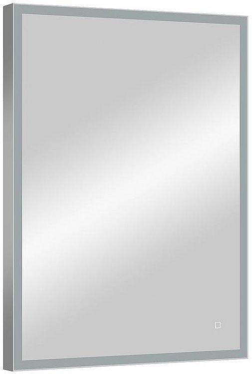 Зеркало Континент Solid 600х800 ЗЛП620 с подсветкой Серебро с сенсорным выключателем