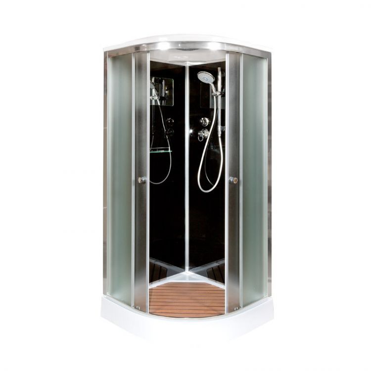 Душевая кабина Deto B01S BLACK 100x100x220 Душевая кабина Deto B01S BLACK 100x100x220