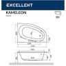 Акриловая ванна Excellent Kameleon 170x110 R WAEX.KMP17.SMART.BR с гидромассажем Акриловая ванна Excellent Kameleon 170x110 R WAEX.KMP17.SMART.BR с гидромассажем