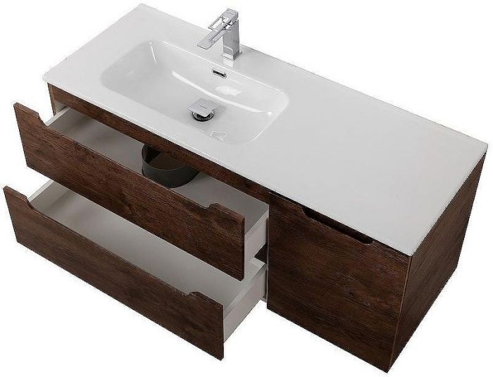 Тумба под раковину BelBagno Etna 100 L ETNA-1000-2C-1A-SO-RW-L подвесная Rovere Moro