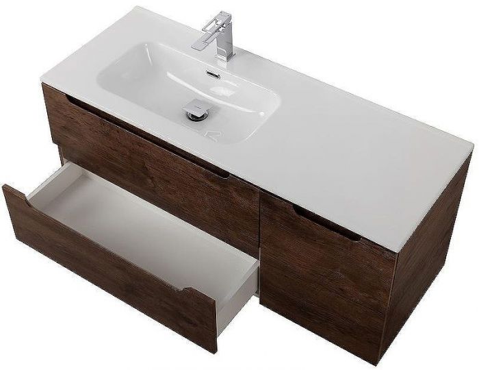 Тумба под раковину BelBagno Etna 100 L ETNA-1000-2C-1A-SO-RW-L подвесная Rovere Moro