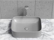 Умывальник CERAMICANOVA Element чаша накладная прямоугольная (цвет Антрацит Матовый) CN6052MH