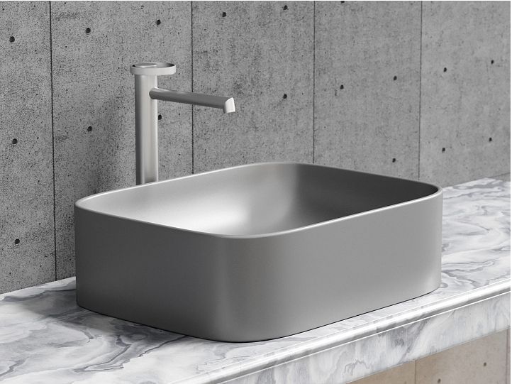 Умывальник CERAMICANOVA Element чаша накладная прямоугольная (цвет Антрацит Матовый) CN6052MH Умывальник CERAMICANOVA Element чаша накладная прямоугольная (цвет Антрацит Матовый) CN6052MH