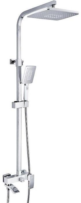 Душевая система Rose R15F R1556F Белая Хром