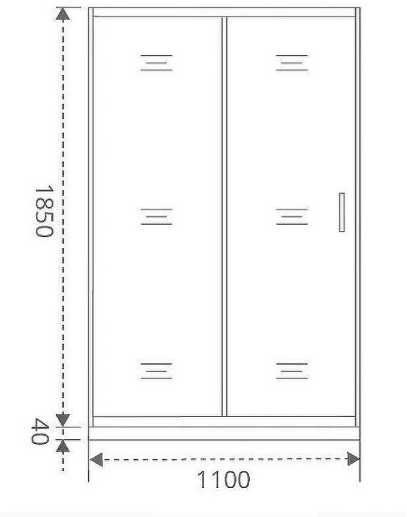 Душевая дверь Good Door Latte WTW-110-C-WE 110 профиль Белый стекло прозрачное