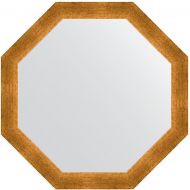 Зеркало Evoform Octagon 65х65 BY 3976 в багетной раме - Травленое золото 59