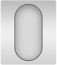 Зеркало Wellsee 7 Rays' Spectrum 50 172201440-172201450 цвет Черный матовый
