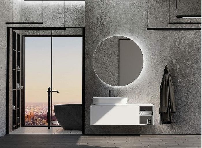 Тумба с раковиной SanVit Оскар 120 L koskar120L подвесная Белая