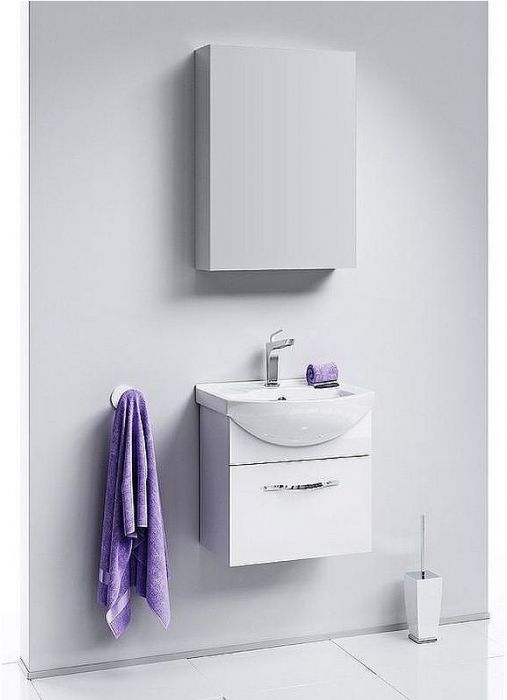 Зеркальный шкаф Aqwella МС 50 МС.04.05 Белый