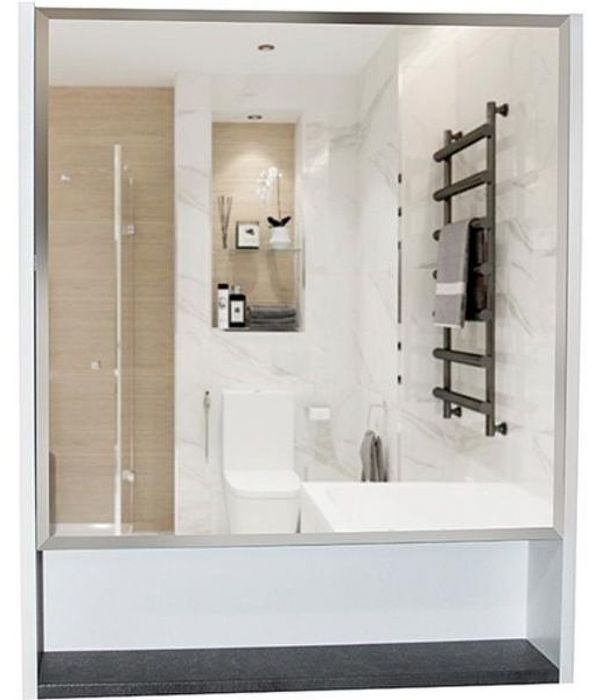 Зеркальный шкаф Mixline Сура 60 539801 Серый Белый