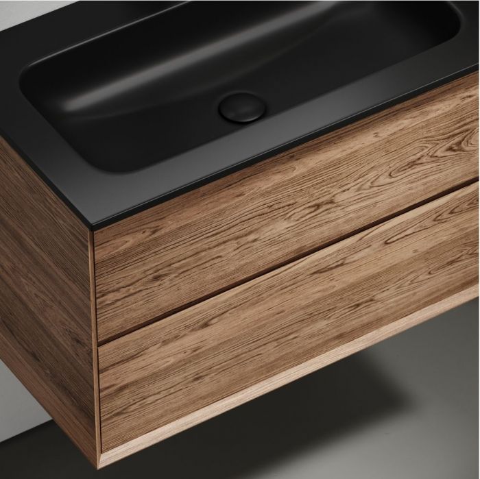 Тумба подвесная SANCOS под раковину Marmi 2.0, дуб чарльстон 790х445х520, MR2.080ECH